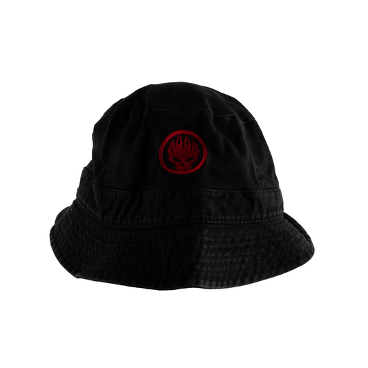 Flaming Skull Bucket Hat