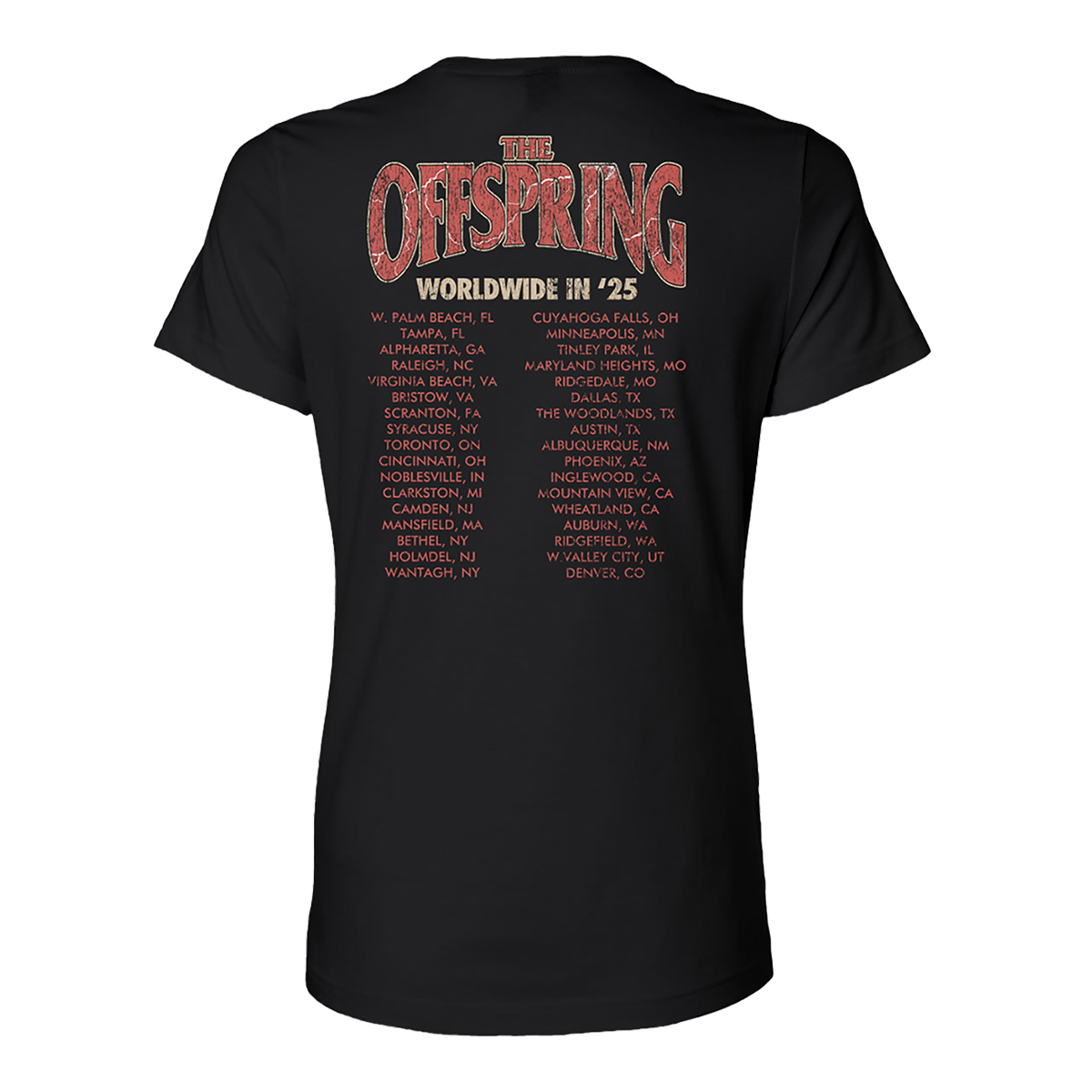 Rose Skull 2025 Ladies Tour Tee