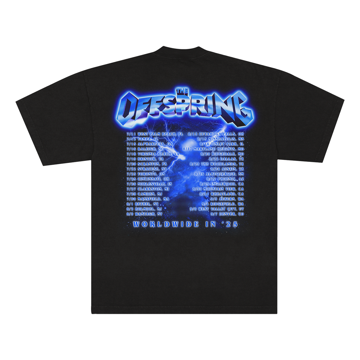 Supercharged Skeleton 2025 Tour Tee – The Offspring