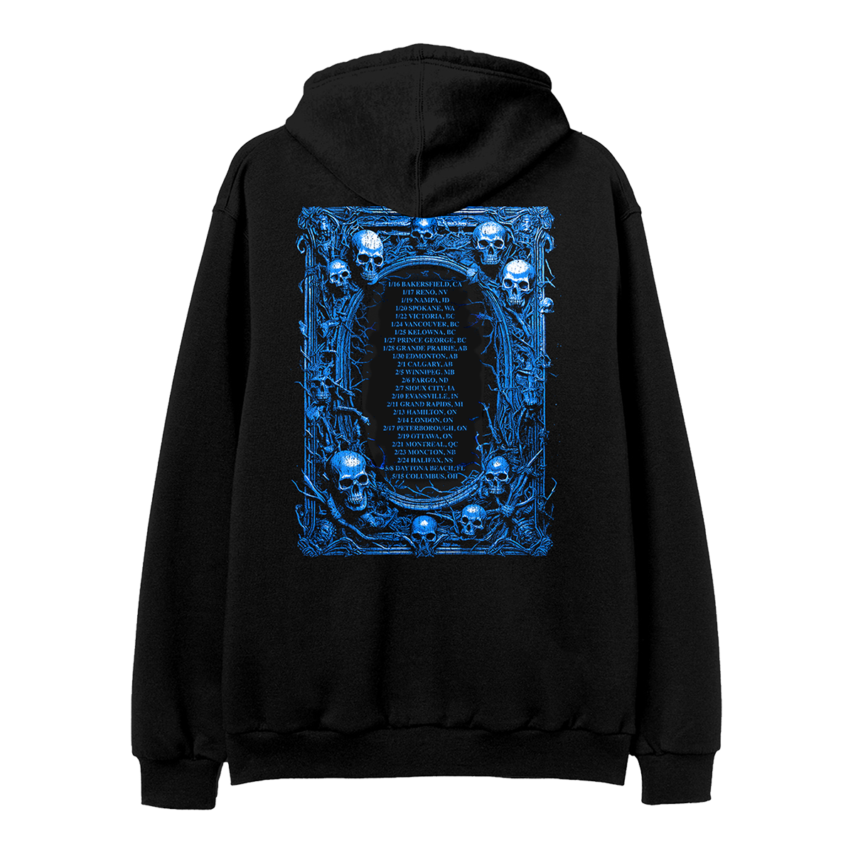 Sitting Skeleton 2026 Tour Hoodie
