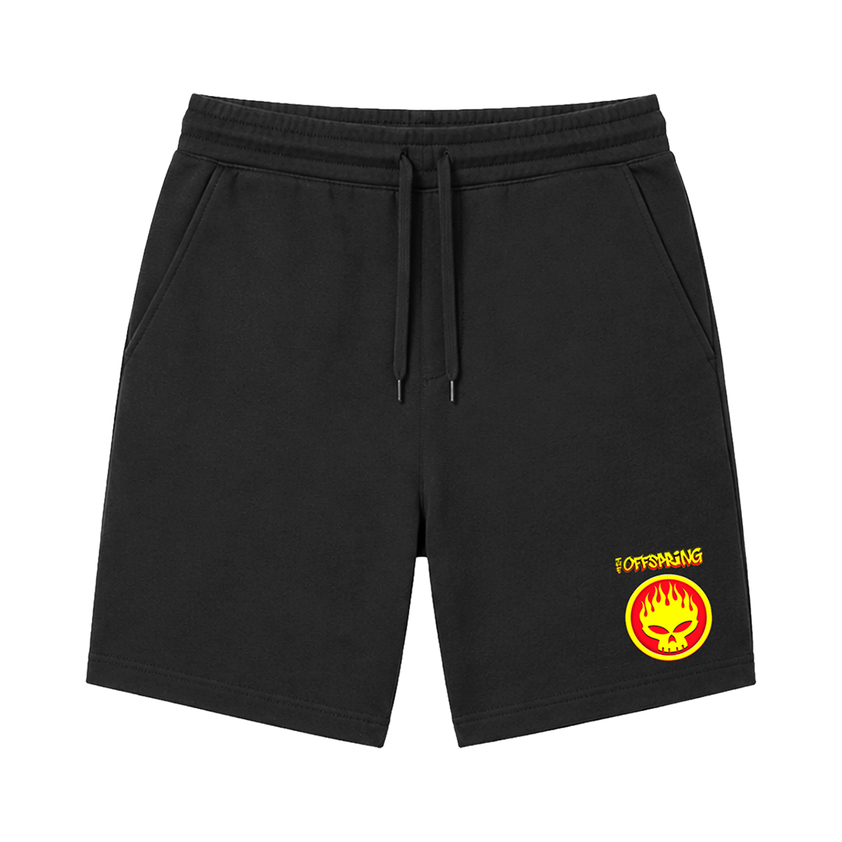 Flaming Skull Logo Sweat Shorts