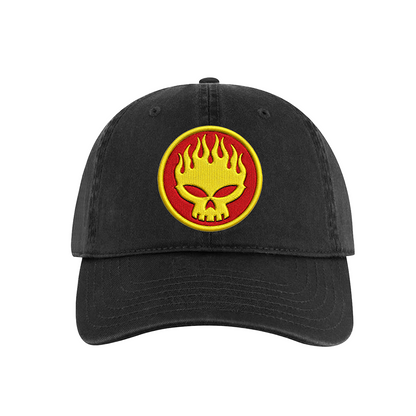 Flaming Skull Logo Dad Hat