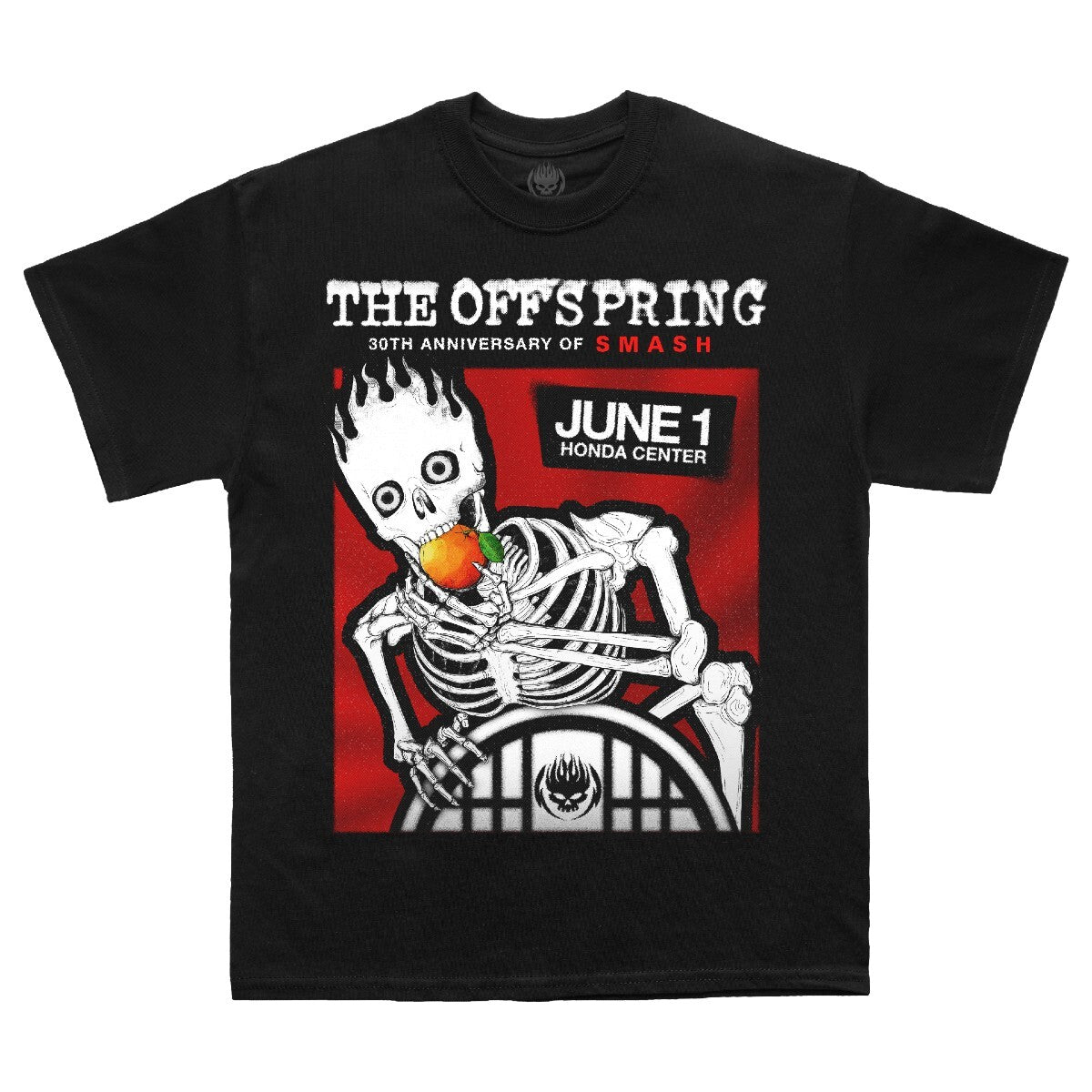 The Offspring Smash Anniversary Show at the Honda Center Exclusive Black Tee