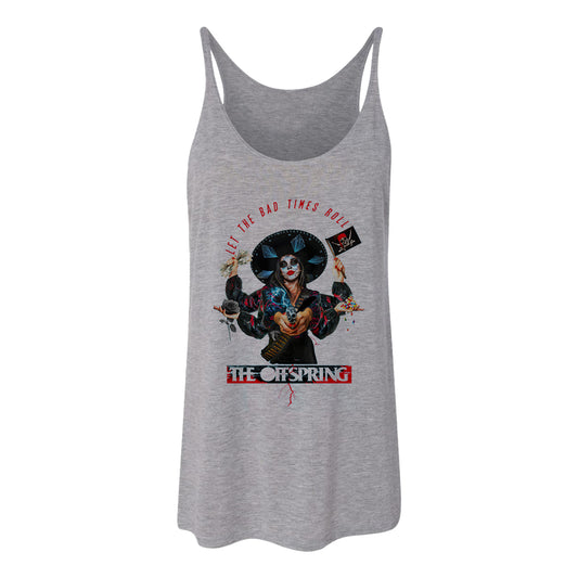 Let The Bad Times Roll Grey Tank Top